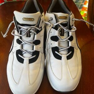 FootJoy Athletic Golf Shoes White and Black Low-Top Design - Men’s 13